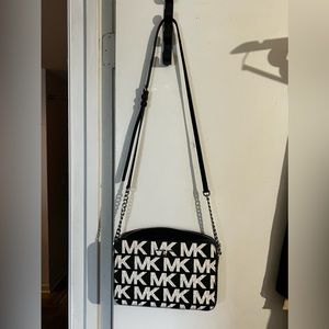 Michael Kors, black and white purse